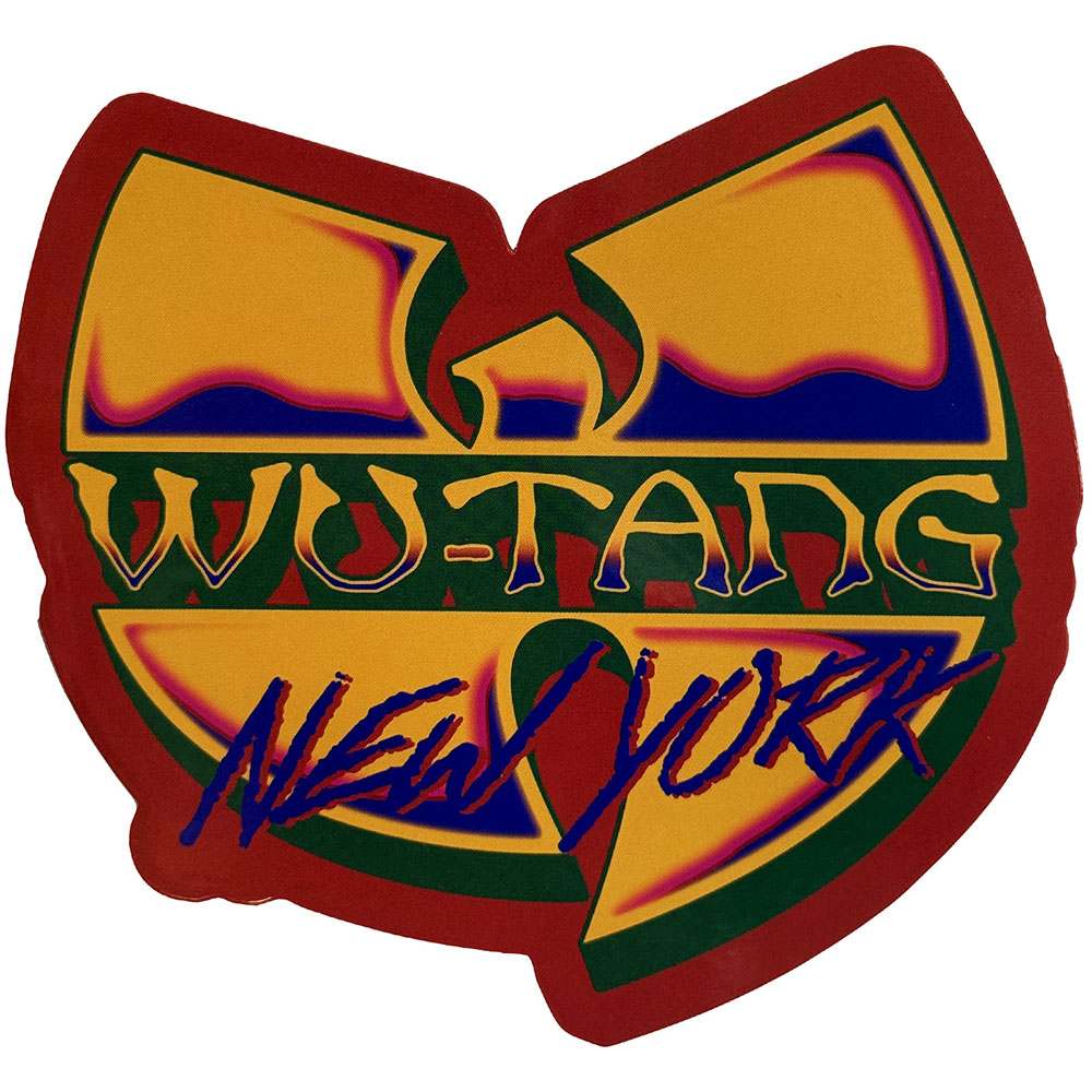 WuTang Clan - New York Logo Autocollant - Rouge/Multicolore